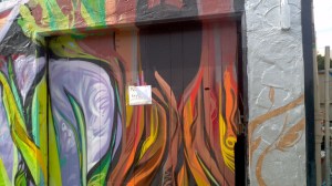 Mr. Rooter Mural - No Parking Sign, Tree